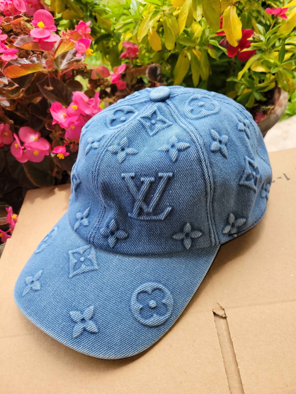 Louis Vuitton Denim Blue Monogram Denim Baseball Hat - Picture 8 of 8